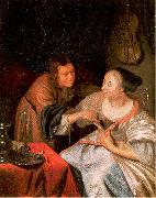MIERIS, Frans van, the Elder Carousing Couple oil painting picture wholesale